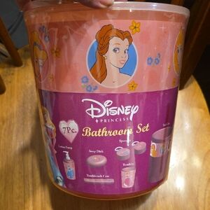 Disney Princess Pink and Blue Bathroom Set